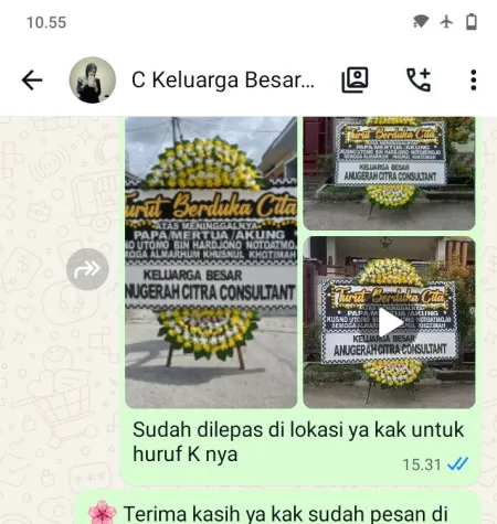 Pengiriman Papan Bunga Duka Ballroom Wedding Jakarta Pusat