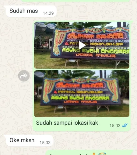 Pengiriman Papan Bunga Ballroom Wedding Jakarta Pusat