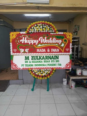Papan Bunga di Ballroom Wedding Jakarta Pusat